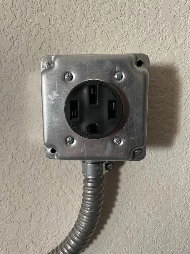 NEMA 14-50 outlet installed for Electrical Panel Upgrade in Fairview